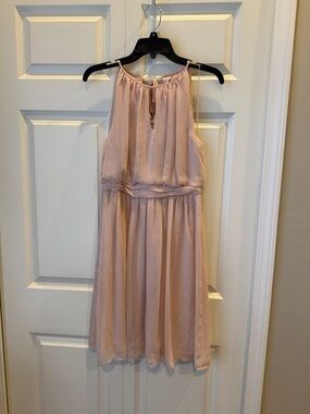 Gorgeous blush a-line sleeveless dress by Adrianna Papell